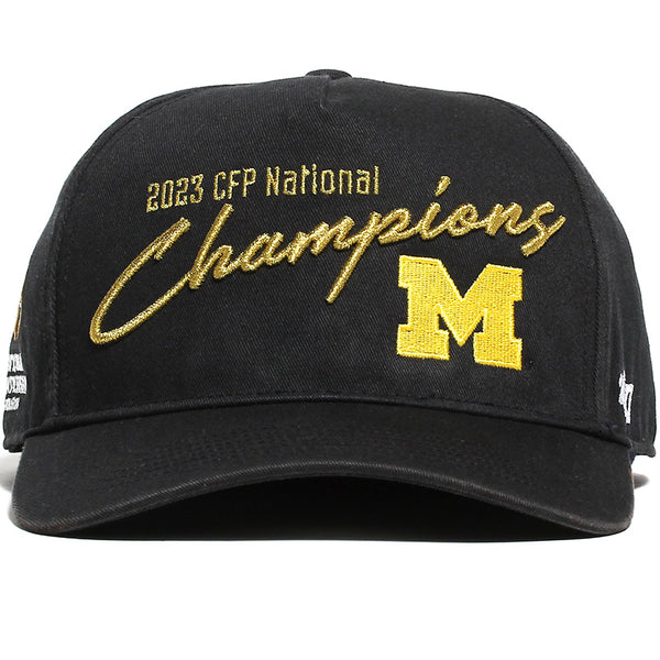 University of Michigan Wolverines 2023 CFP National Champions Hitch Hat Black