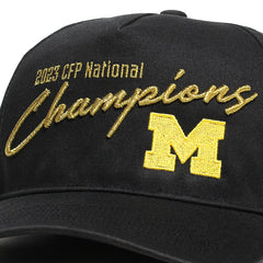 University of Michigan Wolverines 2023 CFP National Champions Hitch Hat Black