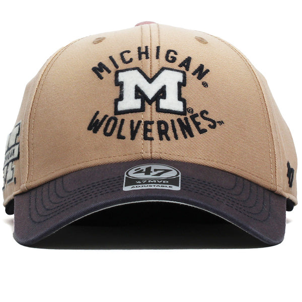 University of Michigan Wolverines Dusted Abilene MVP Hat Khaki