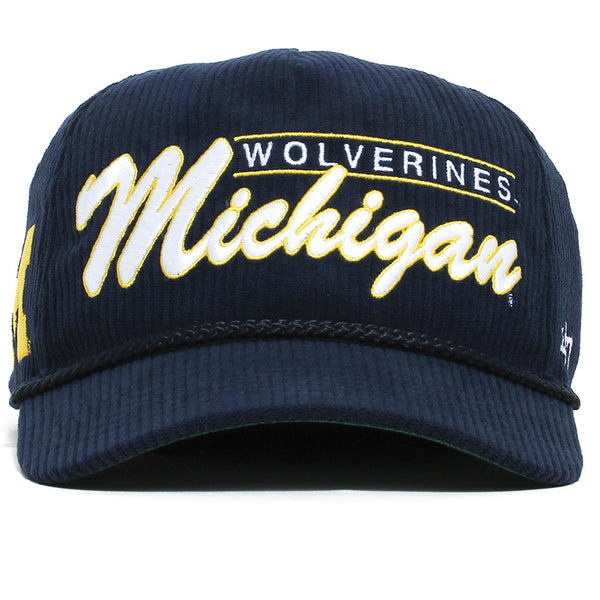 University of Michigan Wolverines Gridiron Corduroy Hitch RF Hat Navy