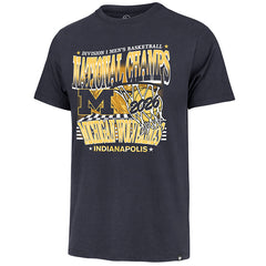 University of Michigan Wolverines 2026 NCAA Basketball National Champions 'Swish' Franklin T-Shirt Atlas Blue