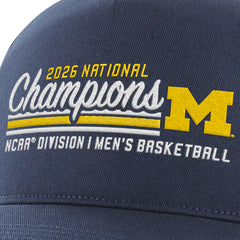 University of Michigan Wolverines 2026 NCAA Basketball National Champions Hitch Hat Navy