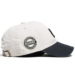University of Michigan Wolverines Block M Sidestep Clean Up Hat Bone