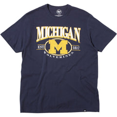 University of Michigan Wolverines Deluxia Franklin T-Shirt Atlas Blue