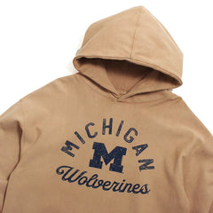 University of Michigan Wolverines Dusted Bowline River Hoodie Dusted Khaki