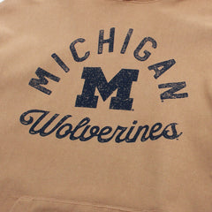 University of Michigan Wolverines Dusted Bowline River Hoodie Dusted Khaki