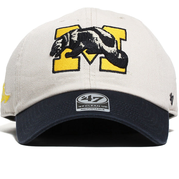 University of Michigan Grand Stand Vintage Clean Up Hat Bone