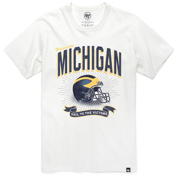 University of Michigan Wolverines Prime Play Franklin T-Shirt White Wash