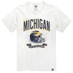 University of Michigan Wolverines Prime Play Franklin T-Shirt White Wash