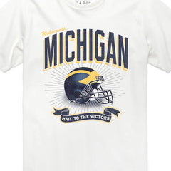 University of Michigan Wolverines Prime Play Franklin T-Shirt White Wash
