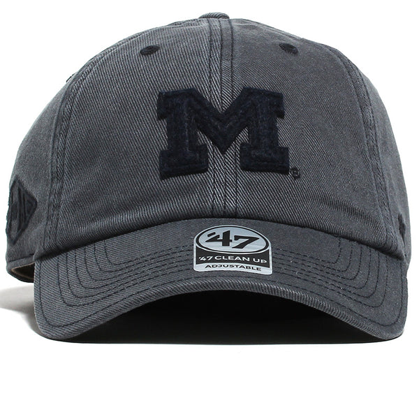 University of Michigan Wolverines Trophy Case Stockton Clean Up Hat Navy