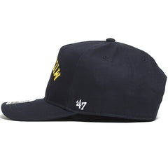 University of Michigan Wolverines Upside Down Flip Script Hitch RF Hat Navy