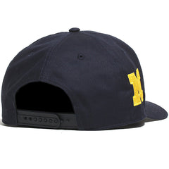 University of Michigan Wolverines Upside Down Flip Script Hitch RF Hat Navy