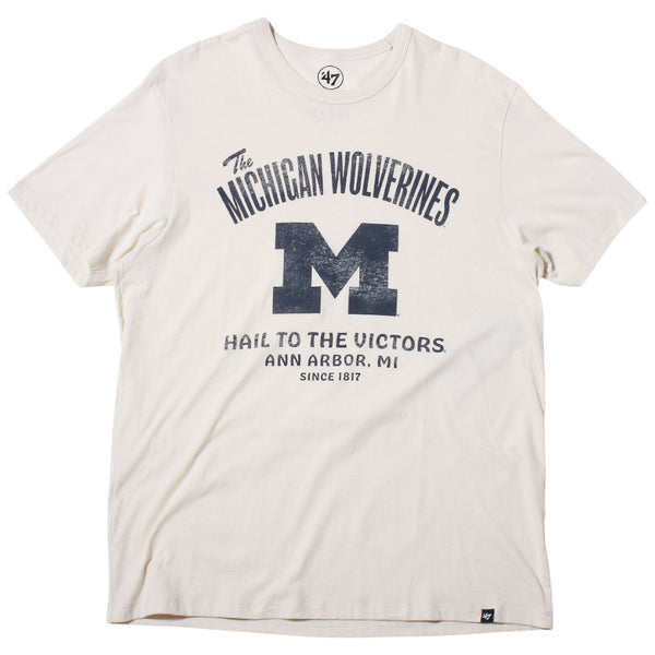 University of Michigan Wolverines Wide Open Franklin T-Shirt Dune