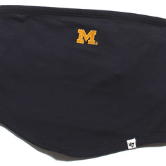 University of Michigan Wolverines Women's Micro Embroidered Bandana Tube Top Navy