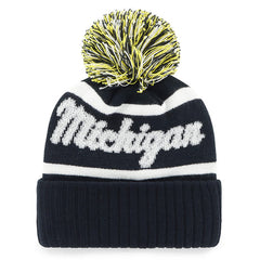 University of Michigan Wolverines Women's Spirited Cuff Knit Hat Beanie Navy