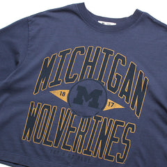 University of Michigan Wolverines Women's Windthrow Ravine Crop T-Shirt Portal