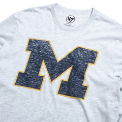 University of Michigan Wolverines Block M Premier Franklin Long Sleeve T-Shirt Relay Grey