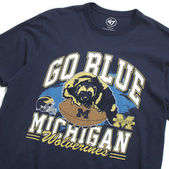University of Michigan Wolverines Go Blue Regional Franklin T-Shirt Vintage Atlas Blue