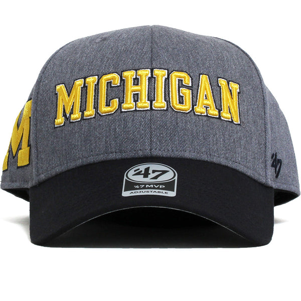 University of Michigan Wolverines Granite Script MVP Hat Charcoal