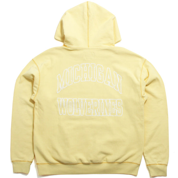 University of Michigan Wolverines Hookline River Hoodie Dusted Maize