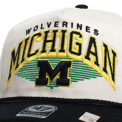 University of Michigan Wolverines Pomona Two Tone Rope Hitch Hat Natural