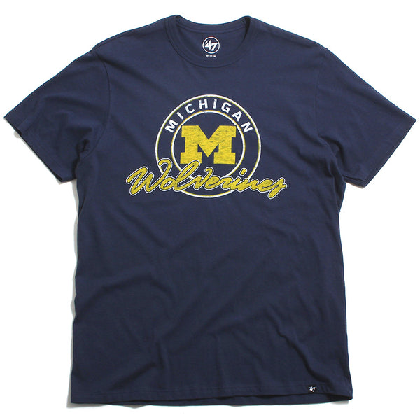 University of Michigan Wolverines Ring Tone Franklin T-Shirt Atlas Blue