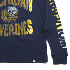 University of Michigan Wolverines Women's Cloud Nine SOA LS T-Shirt Atlas Blue