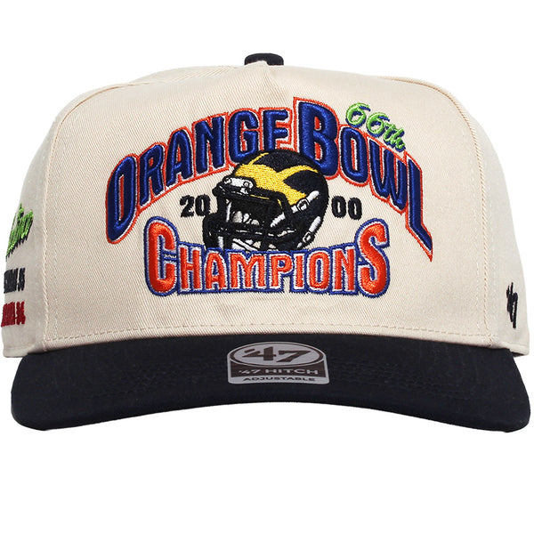 University of Michigan Wolverines 2000 Orange Bowl Past Champs Hitch Hat Natural