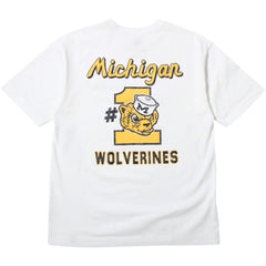 University of Michigan Wolverines Campus Mascots Backer Foundation T-Shirt White