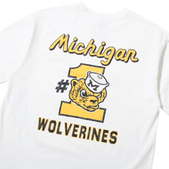 University of Michigan Wolverines Campus Mascots Backer Foundation T-Shirt White