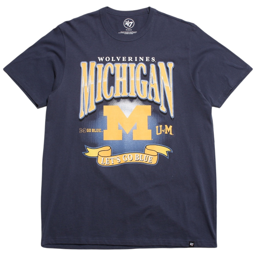 University of Michigan Wolverines Chrometown Franklin T-Shirt Atlas Blue