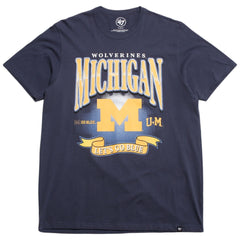 University of Michigan Wolverines Chrometown Franklin T-Shirt Atlas Blue