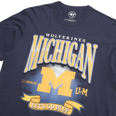University of Michigan Wolverines Chrometown Franklin T-Shirt Atlas Blue