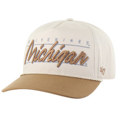 University of Michigan Wolverines Condor Twill Two Tone Hitch Hat Natural
