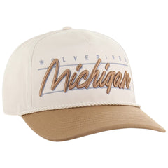 University of Michigan Wolverines Condor Twill Two Tone Hitch Hat Natural