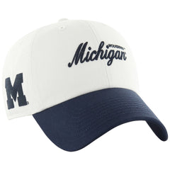 University of Michigan Wolverines Foundational Two Tone Clean Up Hat Sandstone