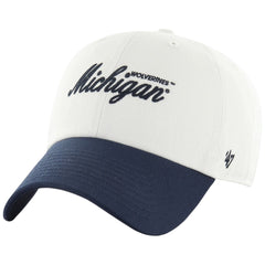 University of Michigan Wolverines Foundational Two Tone Clean Up Hat Sandstone