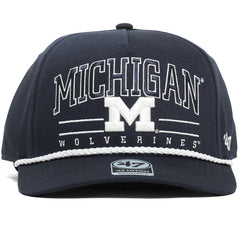 University of Michigan Wolverines Roscoe Rope Option Hitch Hat Vintage Navy