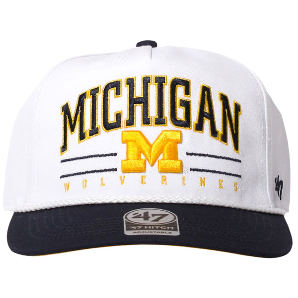 University of Michigan Wolverines Roscoe Rope Two Tone Hitch Hat White