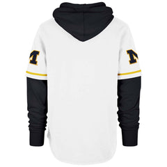 University of Michigan Wolverines Trifecta Shortstop Pullover Hoodie White Wash