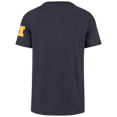 University of Michigan Wolverines Upside Down Two Peat Franklin T-Shirt Atlas Blue