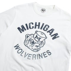 University of Michigan Wolverines Lock Down Franklin T-Shirt Vintage White Wash