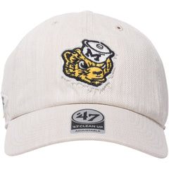 University of Michigan Wolverines Vintage Slub Twill Clean Up Hat Mojave