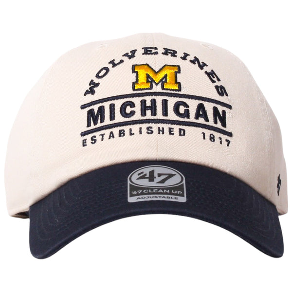 University of Michigan Wolverines Windham Clean Up Hat Natural