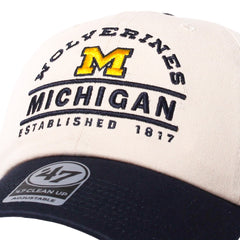 University of Michigan Wolverines Windham Clean Up Hat Natural