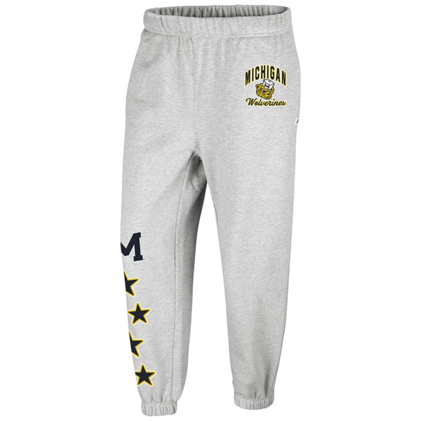 University of Michigan Wolverines Women's Seeing Stars Venice Sweatpants Relay Grey