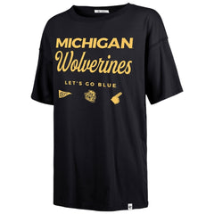 University of Michigan Wolverines Women's Show Off Sadie T-Shirt Atlas Blue