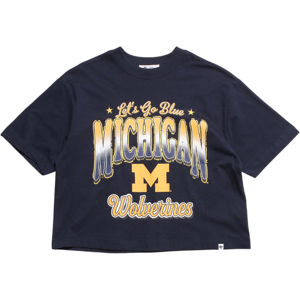 University of Michigan Wolverines Women's Vibe Check Reed City T-Shirt Navy