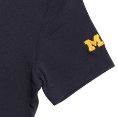 University of Michigan Wolverines Women's With Love Baby Rib T-Shirt Navy